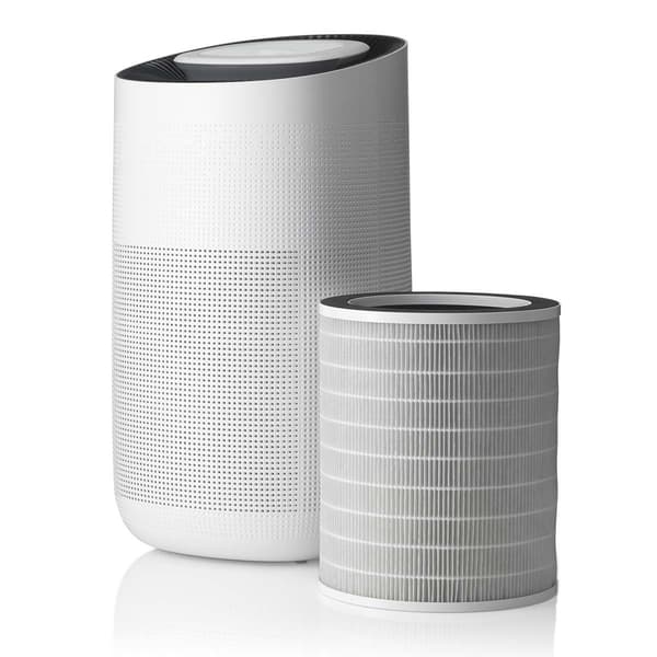 Smart luftrenser med HEPA-filter, UV-lys, hvid
