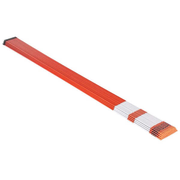 Reflekterende indkørselsmarkører, 100-pak, 72-tommer glasfiber