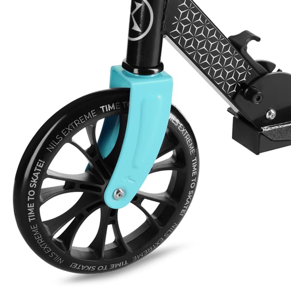 Sort sparkescooter, foldbar, letvægtsdesign