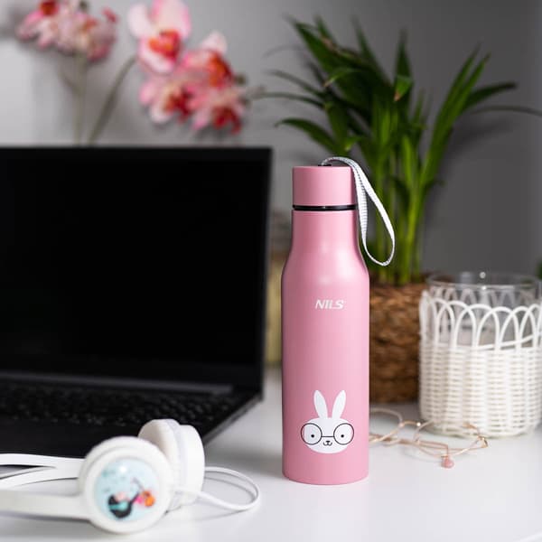 Bunny Thermal Cup – Isolerad, läckagesäker, 12 oz