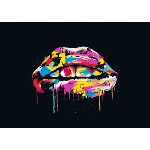 Colorful Lips - 70x100 cm