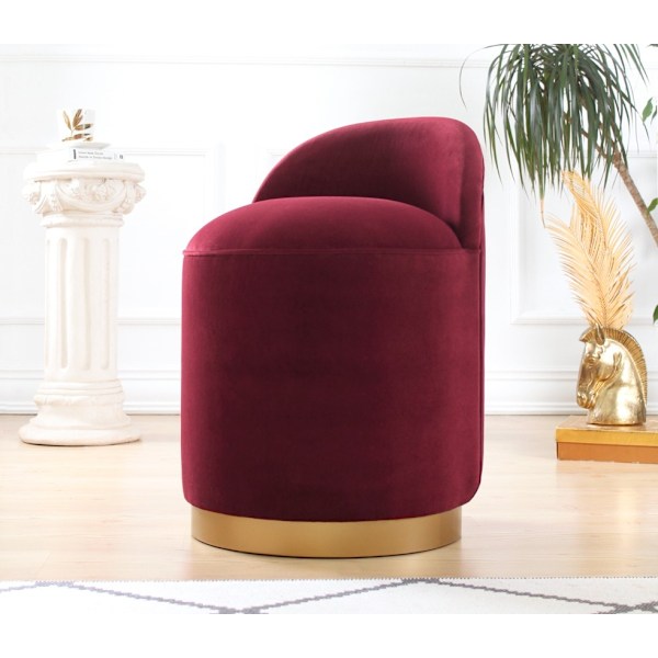 Pouffe Dover - Claret Red