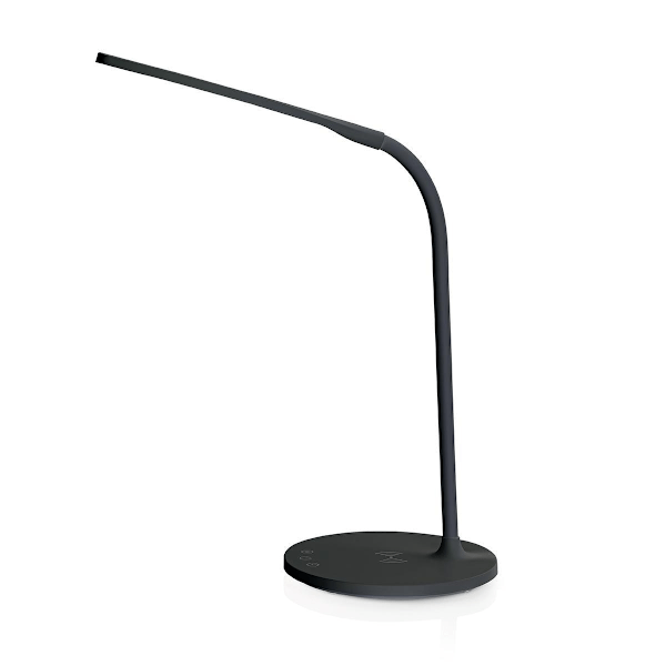 LED-lampa med trådlös laddare | Dimmer - På enhet | LED / Qi | 10 W | Med dimning | Kall Vit / Natural White / Varm Vit | 2700 - 6500 K