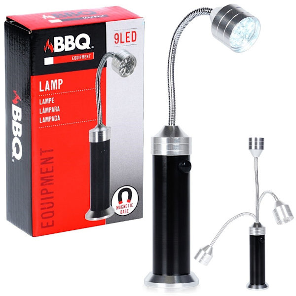Magneettinen grillilamppu 9 säädettävällä LED-valolla