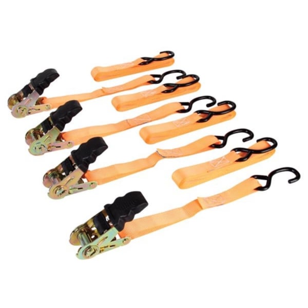 Ratchet Tie-Down 500 Kg - 25 Mm X 5 M - 4 stk.