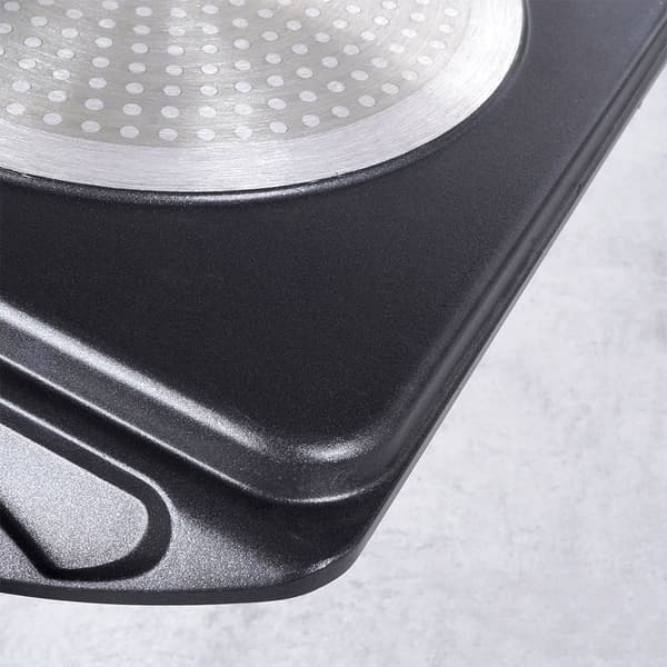 Grillplatta i aluminium med non-stick granitbeläggning