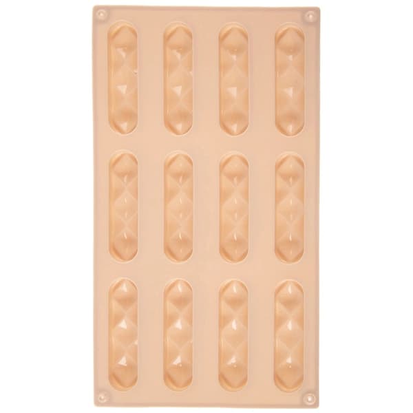 Silikoneform til småkager og praline, beige, 29,5x17x1,5 cm
