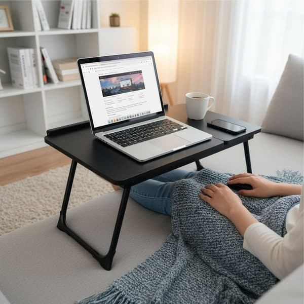 Justerbart laptopbord – Sammenklappeligt, vipbart bord