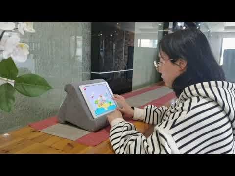 Tabletpudeholder – Grøn, multivinkel memory foam