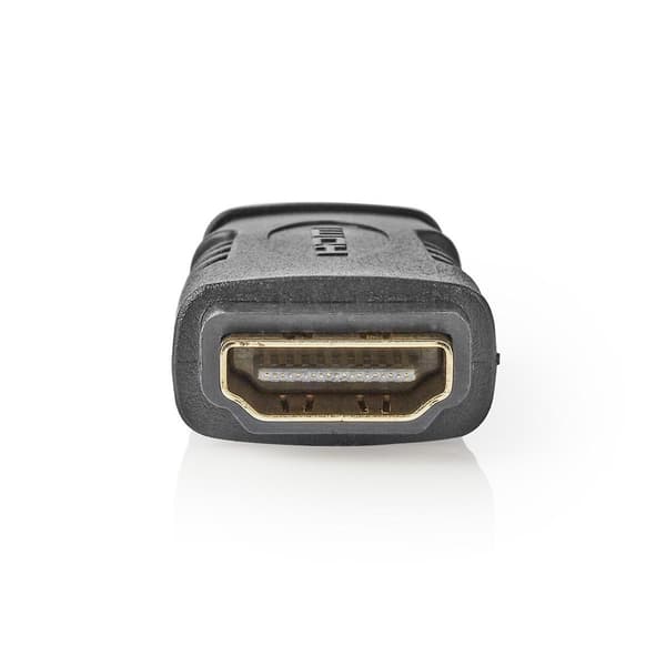 HDMI™ Adapter | HDMI™ Micro-stik | HDMI ™ -udgang | Guldplateret | Lige | ABS | Sort | 1 stk. | Box