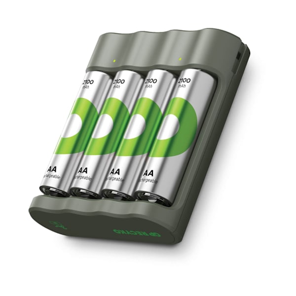 GP Everyday Charger B441 4xAA 2100mAh Vihreä