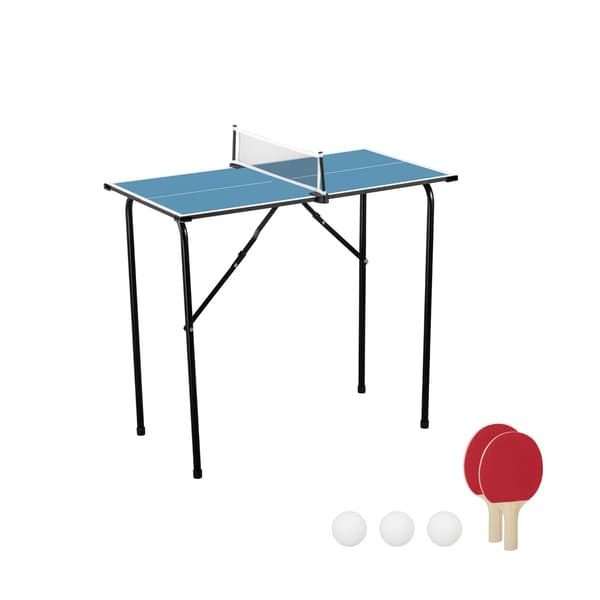 Mini-bordtennisset – Hopfällbart, bärbart, komplett