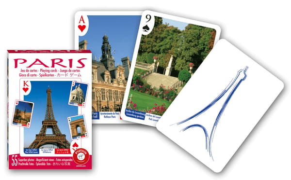 Spelkort, Paris-design, slitstarkt material