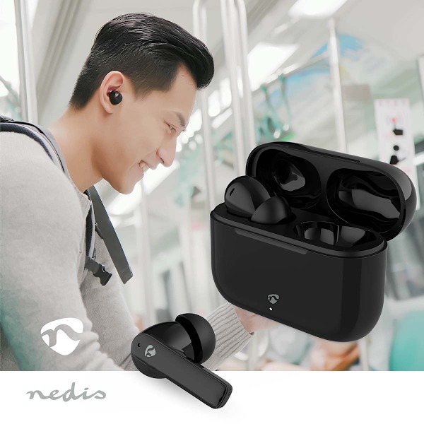 Fuldt trådløse høretelefoner | ENC (Environmental Noise Cancelling) | Bluetooth® | Maksimal batteriafspilningstid: 24 timer | Tryk på kontrol | Opladn