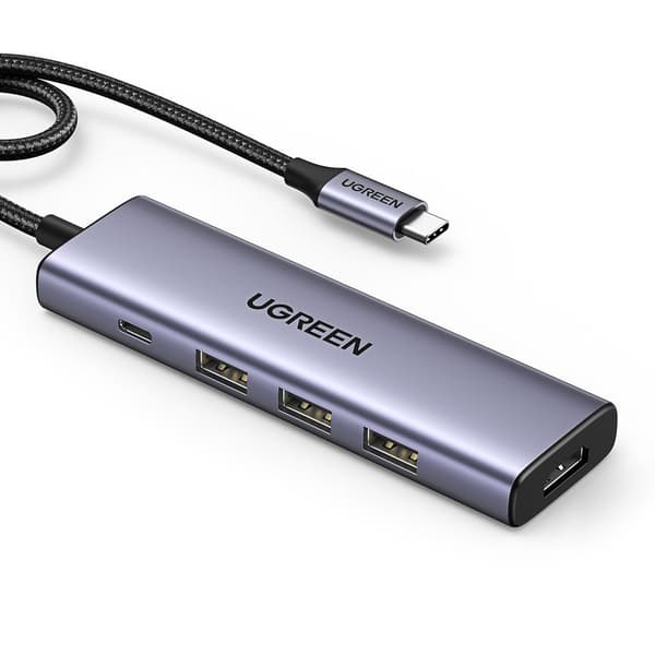 UGREEN USB-C hub med 3 USB-A, 1 USB-C, 1 HDMI