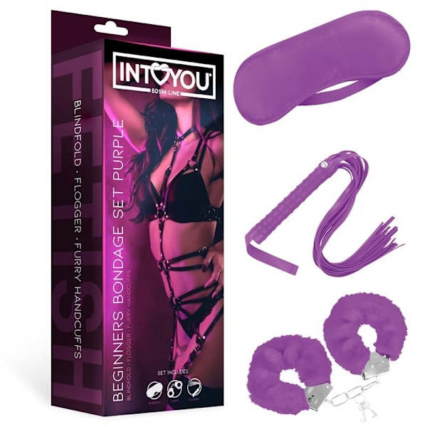 Aloittelijan Bondage Set 3 Pieces Purple