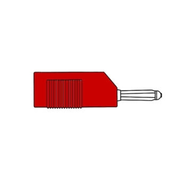 Matchande kontakt 4 mm med längsgående eller tvärgående kabelmon