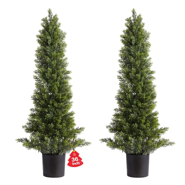 Keinotekoiset setripuut, 2 kpl:n setti, 91 cm
