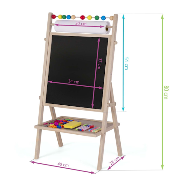 Magnetisk roterbar griffeltavla Ricokids