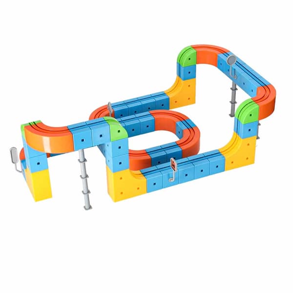 Magnetiska tågbana byggklossar, 100 delar
