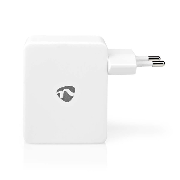 Väggladdare | 24 W | Snabbladdnings funktion | 4x 2.4 A | Antal utgångar: 4 | 4x USB-A | Utan kabel | Single Voltage Output