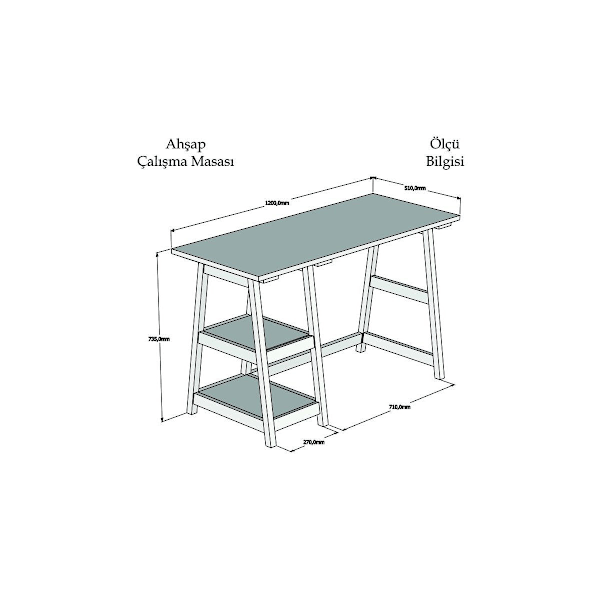 Studiebord Perla - Birk