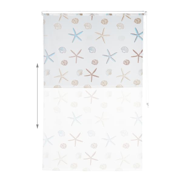 Duschrullgardin, Ocean Print, Vattenavvisande