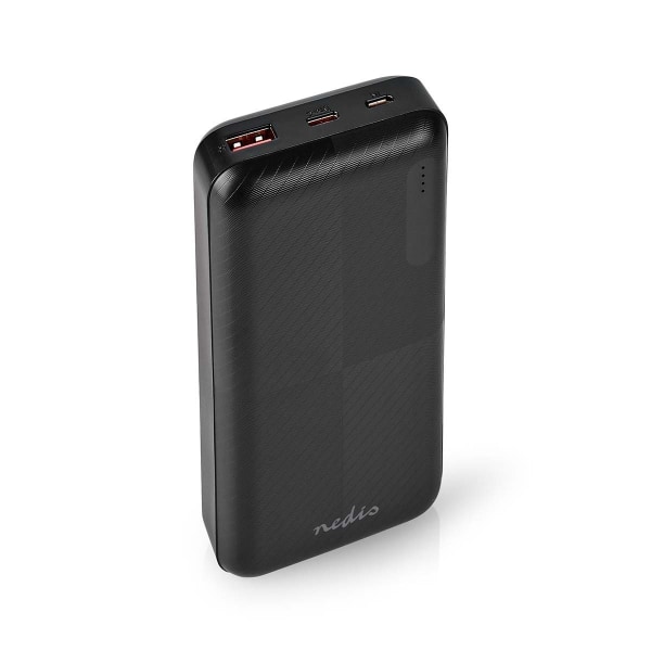 Powerbank | 20000 mAh | 1.5 / 2.0 / 3.0 A | Antal output: 2 | Output tilslutning: 1x USB-A / 1x USB-C™ | Input forbindels: 1x Micro USB / 1x USB-C™ |