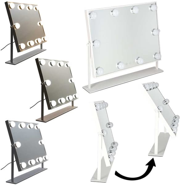 LED-meikkipeili 10 lampulla, 3 valotilaa