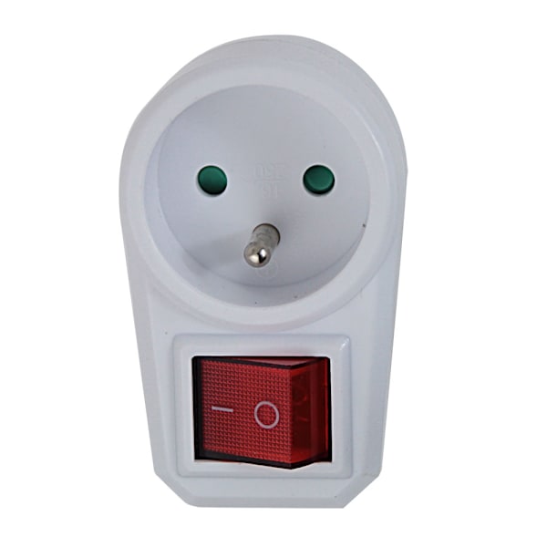 Esperanza Elec. Socket Splitter 1 Stikkontakt Hvid