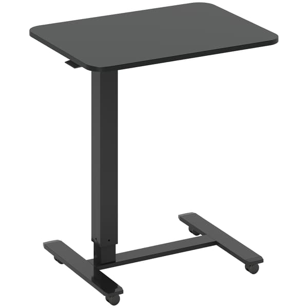 Ställbart ståbord, C-formad, 65x48x70-110cm, svart