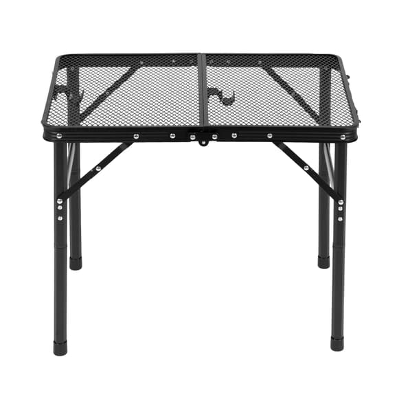 Sammenklappeligt campingbord 60x40 cm, aluminium, sort
