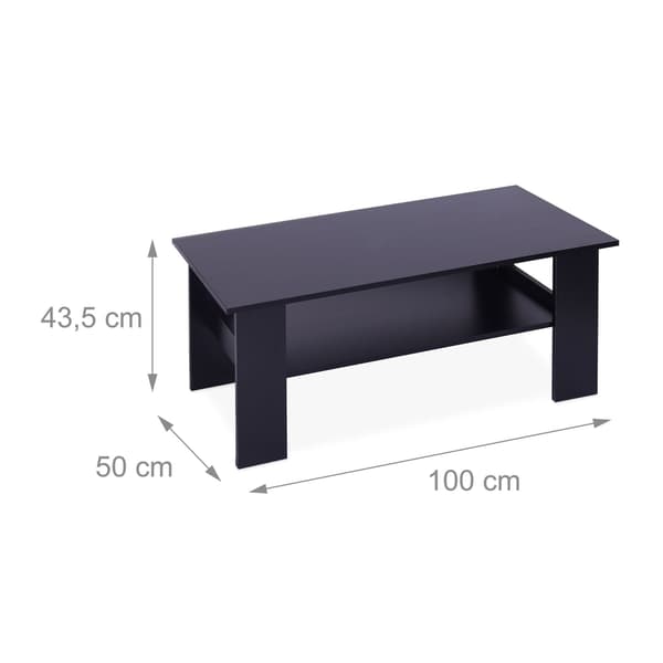 Soffbord med nedre hyllplan – Modern design, lätt att rengöra