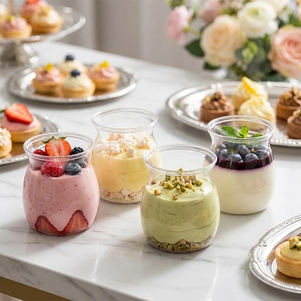 Dessertkoppar 160 ml, set om 6 – Återanvändbara och mångsidiga
