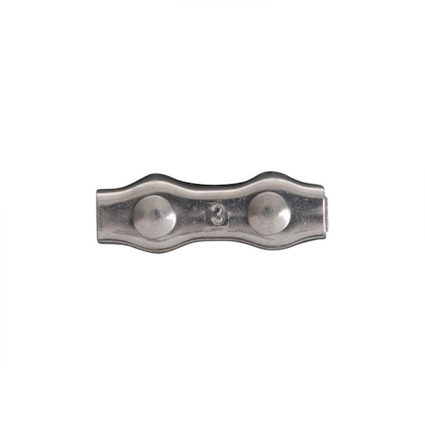 Duplexklämma 3 mm. A4 RVS AISI 316