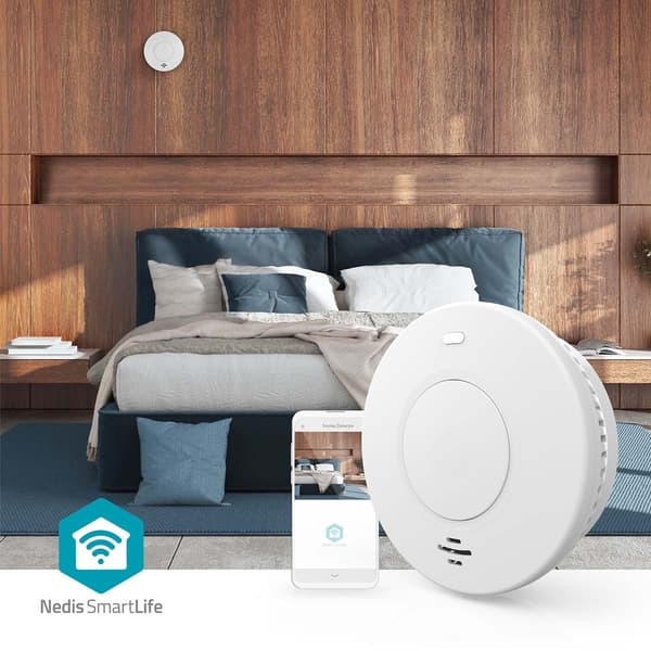 Wi-Fi-rökdetektor, batteridriven, 10-års sensor