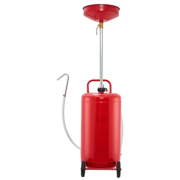 Avtappningstank för spillolja, 25 gallon luftdriven, hjulförsedd