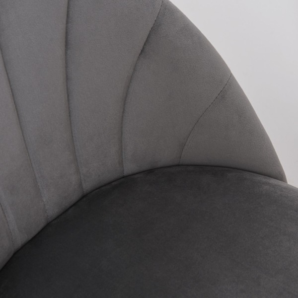 Ruokailuhuoneen tuolit setti 2 keittiön tuolia Skandi design olohuoneen tuoli pehmustettu tuoli työtuoli sametti metallin harmaa 52x54x79cm