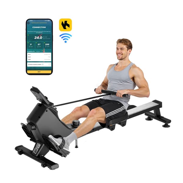 Magnetisk romaskine, 16 niveauer, foldbar, Bluetooth LCD