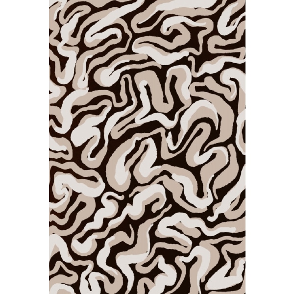 White Beige Pattern - 70x100 cm