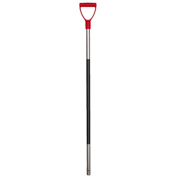 Mestvork stålalun. 115 cm röd handvat inkl gummigrepp