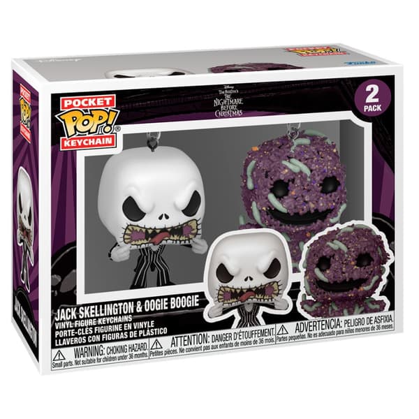 Disney Nightmare Before Christmas -avaimenperäsetti: Jack & Oogie Boogie