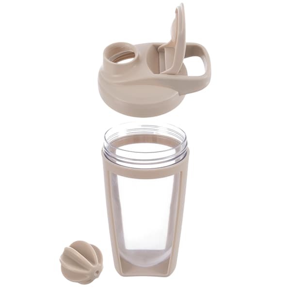 Beige Tritan Shaker -pullo, tiivis, 700 ml