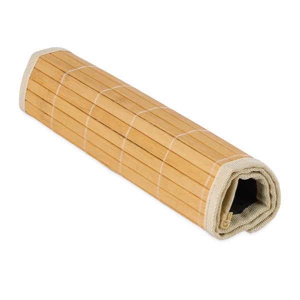 Bambu Polyester bordstabletter Set om 6 med underlägg