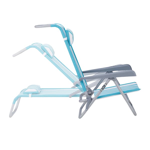 Messingstol med nakkepude - foldbar