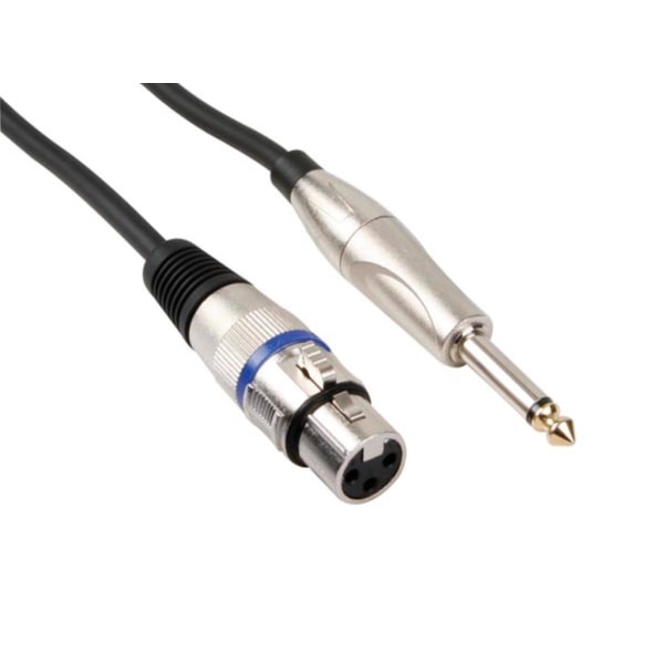 Xlr-kabel - Xlr hona till jack 6,35 mm - mono - 3 M