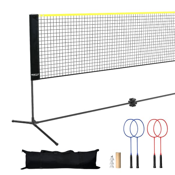 6 meter multisportnät, justerbar höjd, bärbar