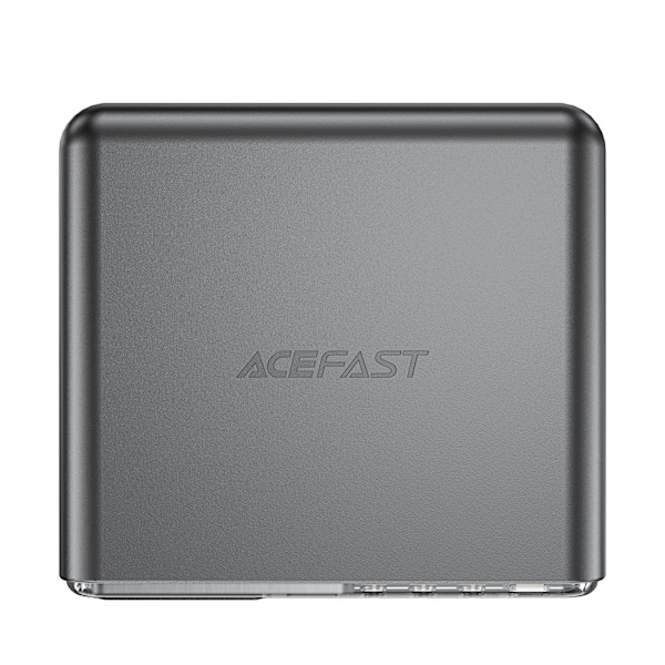 PD 218W GaN laddare kraftstation med 4 portar 3x USB-C + USB-A grå