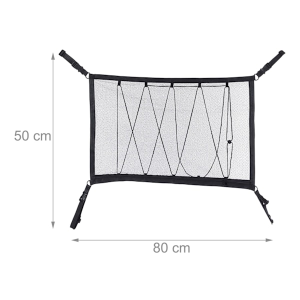 Bagagenät för biltak 50 x 80 cm