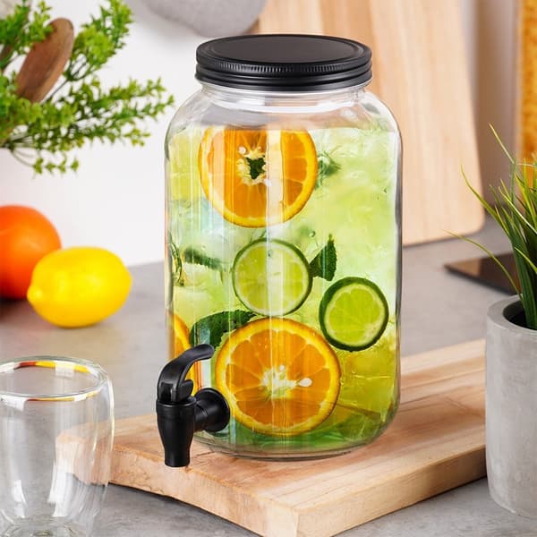 Dryckesbehållare med kran för sommarlemonad och bål